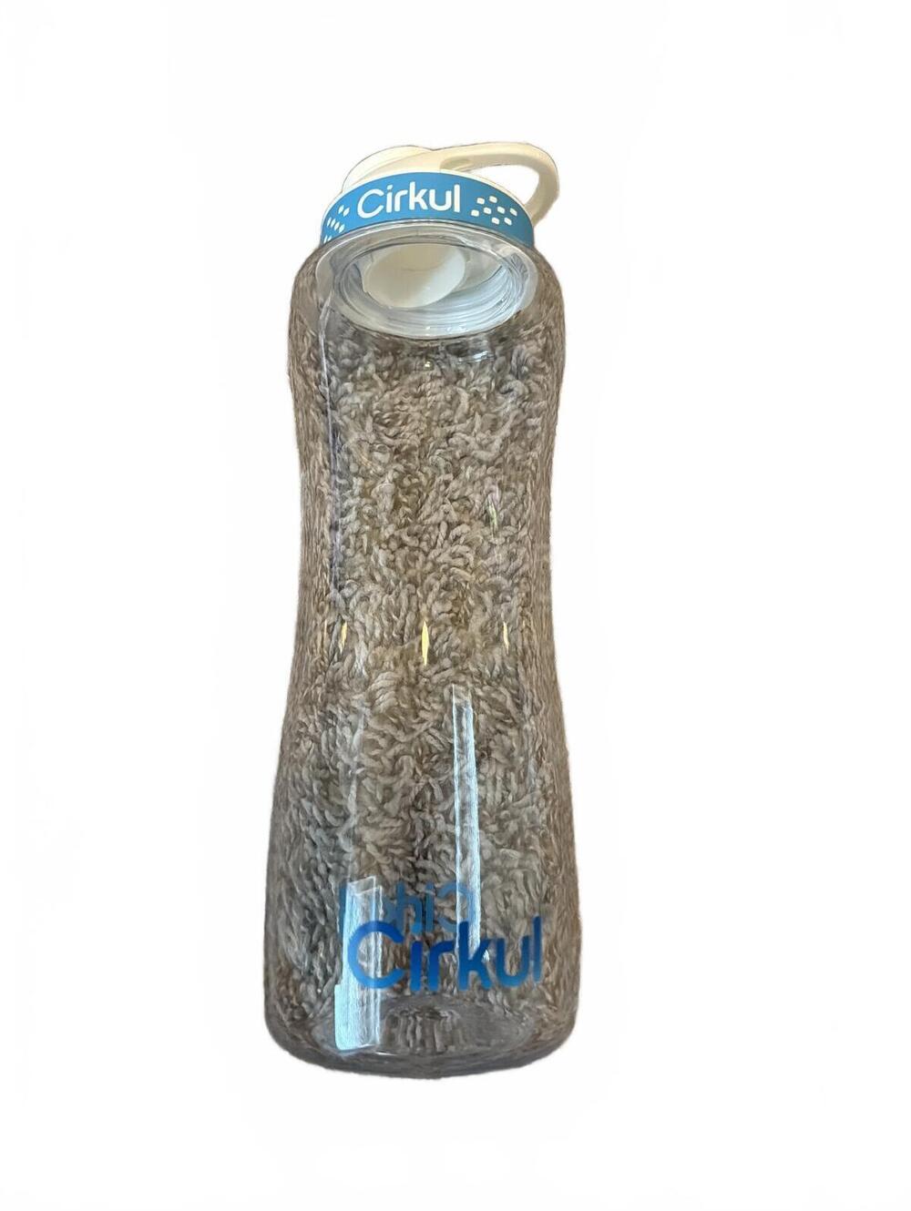 Cirkul Clear Water Bottle with Blue Cap - Reusable Drinkware
